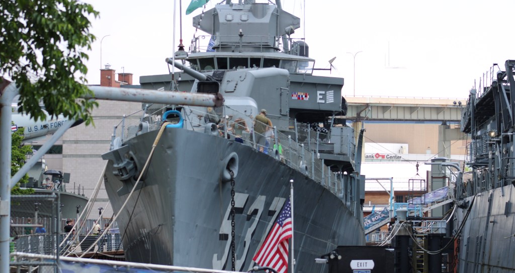 Erie County Naval and Military Park (ending with a deer in the&nbsp;water)